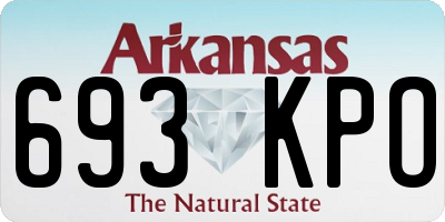 AR license plate 693KPO