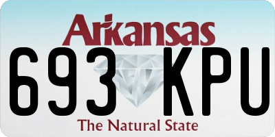 AR license plate 693KPU