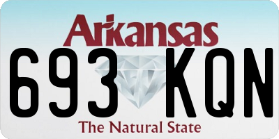 AR license plate 693KQN