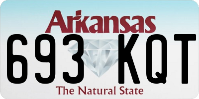 AR license plate 693KQT