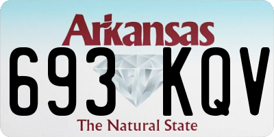 AR license plate 693KQV