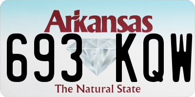 AR license plate 693KQW