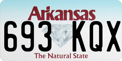 AR license plate 693KQX