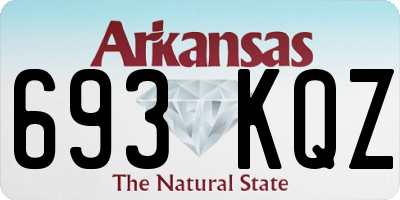 AR license plate 693KQZ
