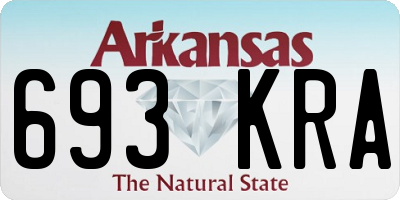 AR license plate 693KRA