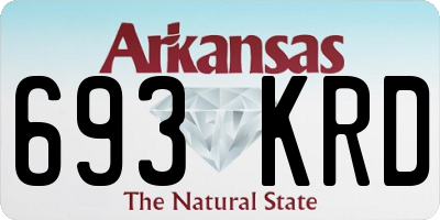 AR license plate 693KRD