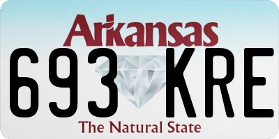AR license plate 693KRE