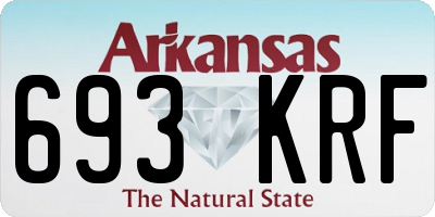 AR license plate 693KRF