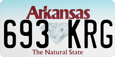 AR license plate 693KRG