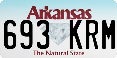 AR license plate 693KRM