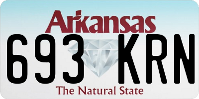 AR license plate 693KRN