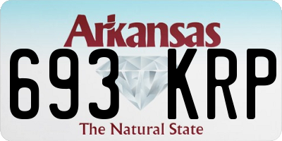AR license plate 693KRP