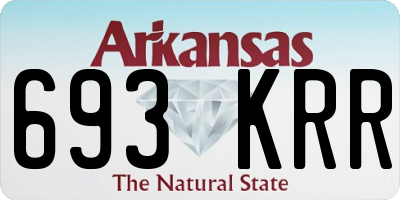 AR license plate 693KRR