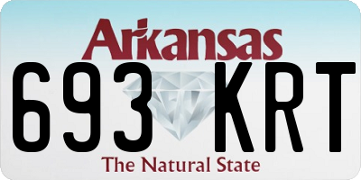AR license plate 693KRT