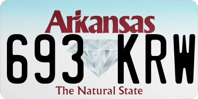 AR license plate 693KRW
