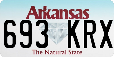 AR license plate 693KRX