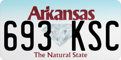 AR license plate 693KSC