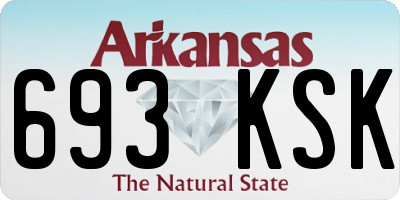AR license plate 693KSK