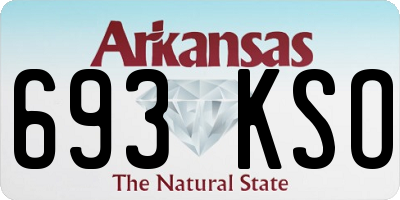 AR license plate 693KSO