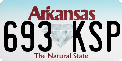 AR license plate 693KSP
