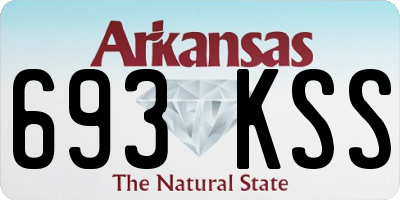 AR license plate 693KSS