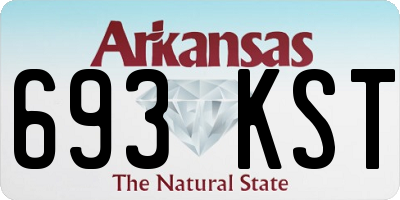 AR license plate 693KST