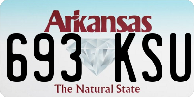 AR license plate 693KSU