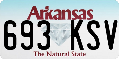 AR license plate 693KSV
