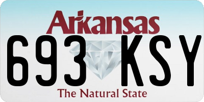 AR license plate 693KSY