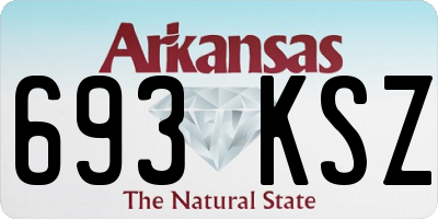 AR license plate 693KSZ