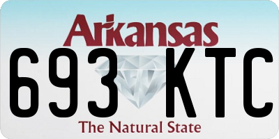 AR license plate 693KTC