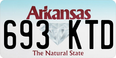 AR license plate 693KTD