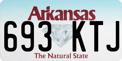 AR license plate 693KTJ