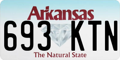 AR license plate 693KTN
