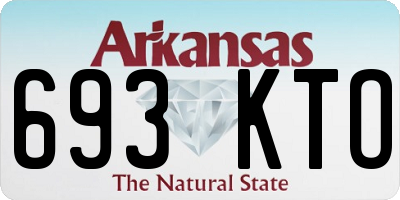 AR license plate 693KTO