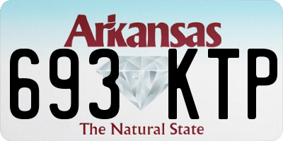 AR license plate 693KTP