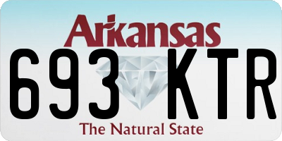 AR license plate 693KTR