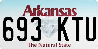 AR license plate 693KTU