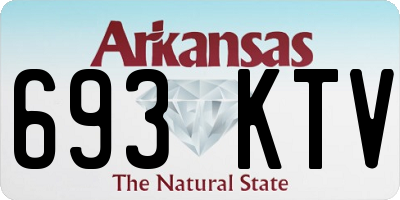 AR license plate 693KTV