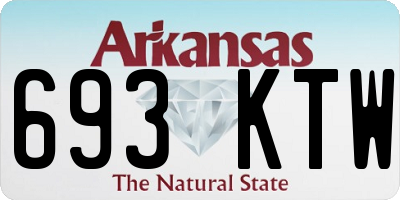 AR license plate 693KTW