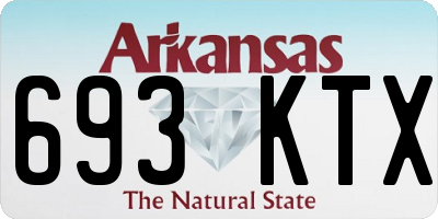 AR license plate 693KTX