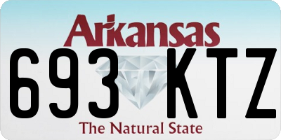 AR license plate 693KTZ