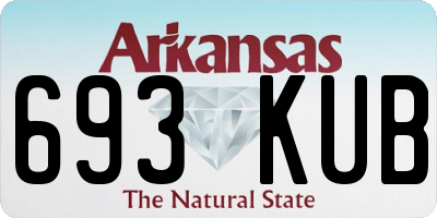 AR license plate 693KUB