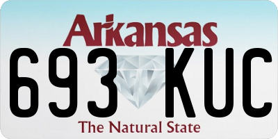 AR license plate 693KUC