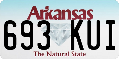 AR license plate 693KUI