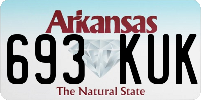 AR license plate 693KUK