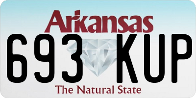 AR license plate 693KUP