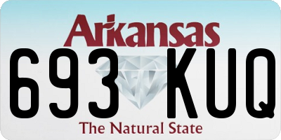 AR license plate 693KUQ
