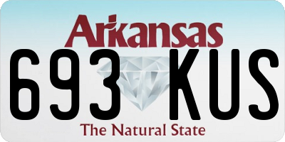 AR license plate 693KUS