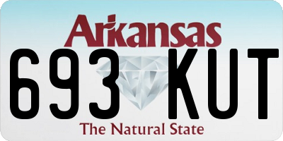 AR license plate 693KUT